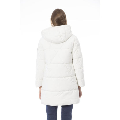 Baldinini Trend White Polyester Women Coat