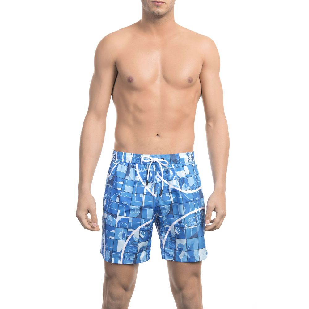 Bikkembergs Elegant Light Blue Swim Shorts