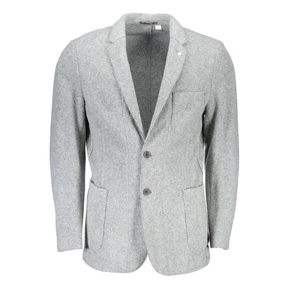 Gant Elegant Gray Long Sleeve Classic Jacket