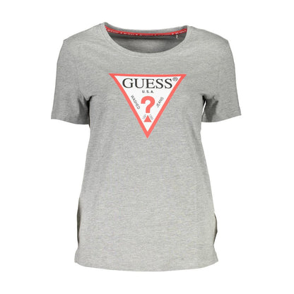 Guess Jeans Gray Cotton Women T-Shirt