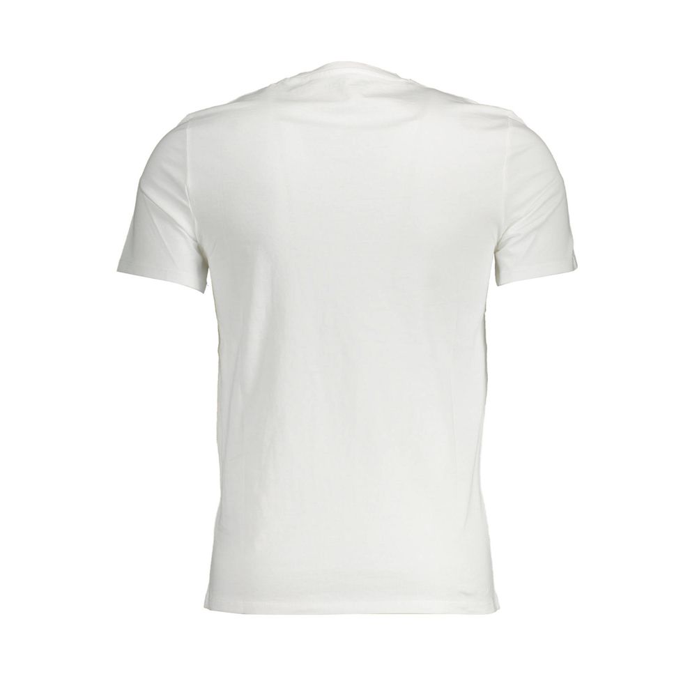 Guess Jeans Elegant V-Neck Slim White Tee