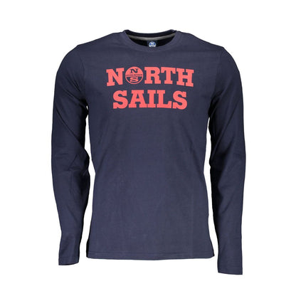 North Sails Blue Long Sleeve Tee with Signature Print