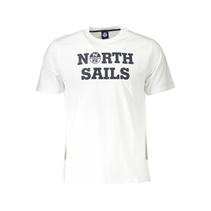 North Sails Elegant White Round Neck Tee with Print