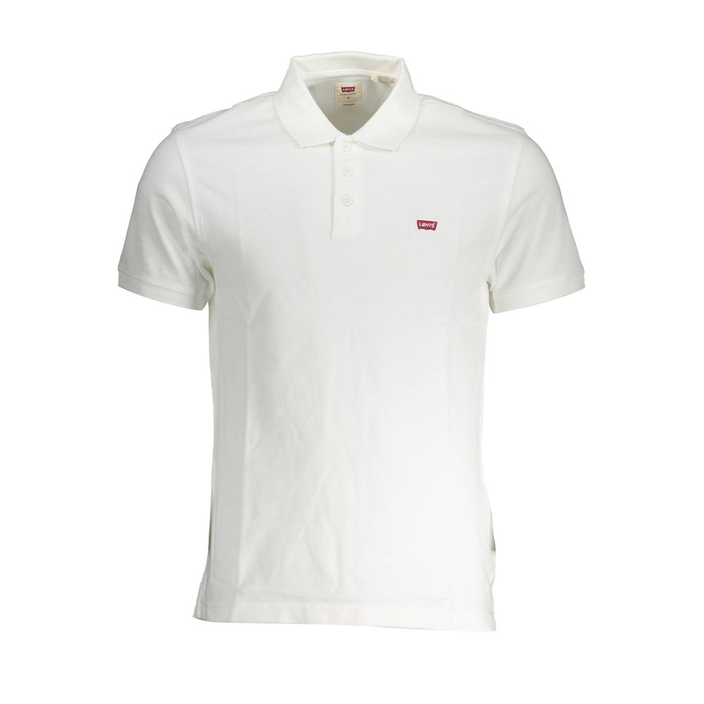 Levi's Classic White Cotton Polo Shirt