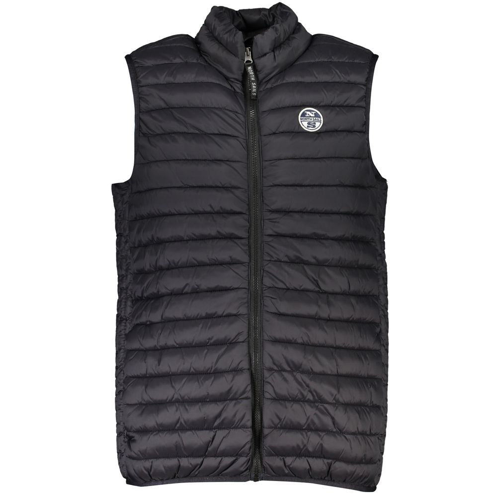 North Sails Sleek Sleeveless Black Zip Vest