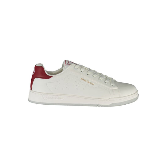 Sergio Tacchini Sleek White Sneakers with Contrast Details