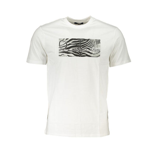 Cavalli Class White Cotton T-Shirt - PANTERA STORES