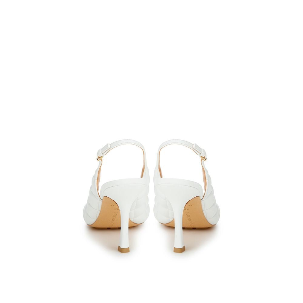 Bottega Veneta White Leather Sandal