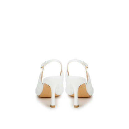 Bottega Veneta White Leather Sandal