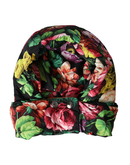 Dolce & Gabbana Hat Multicolor Floral Whole Head Wrap Hat