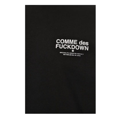 Comme Des Fuckdown Black Cotton Sweater