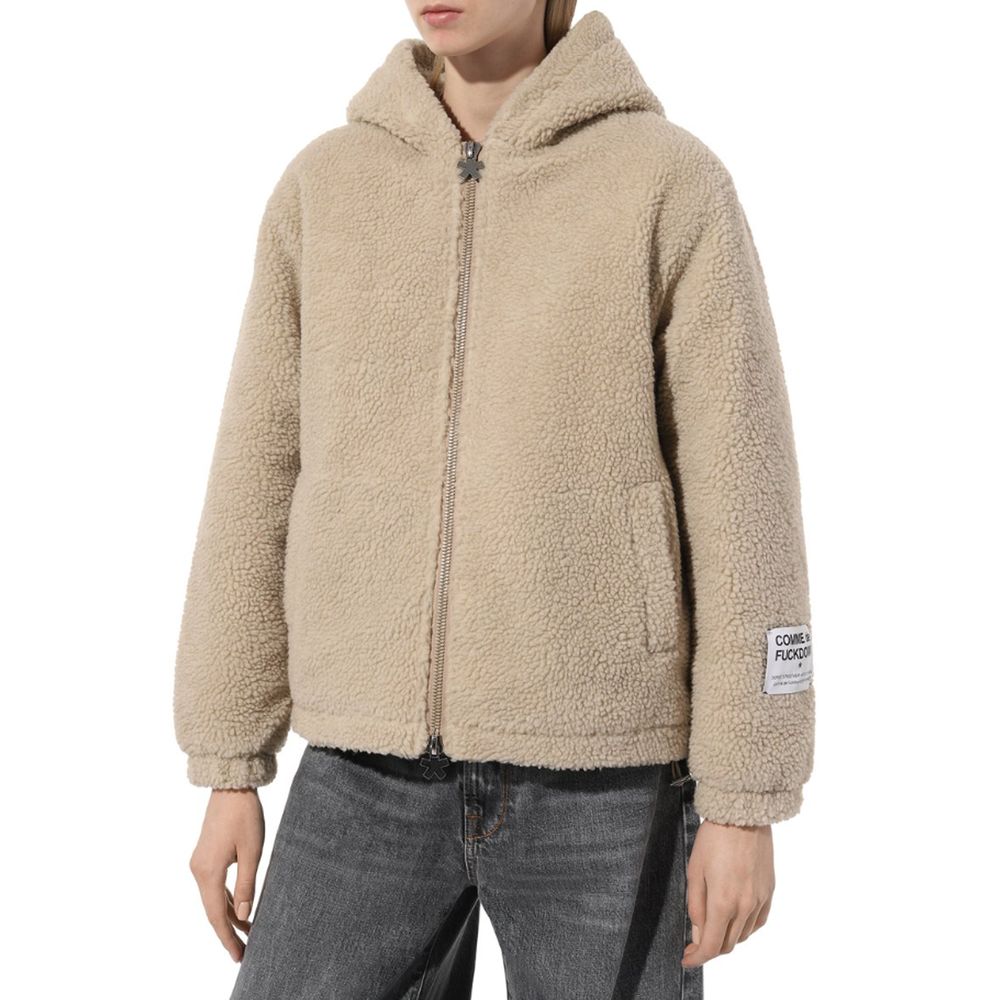 Comme Des Fuckdown Beige Polyester Jackets & Coat