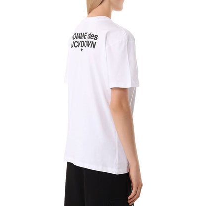 Comme Des Fuckdown White Cotton Tops & T-Shirt