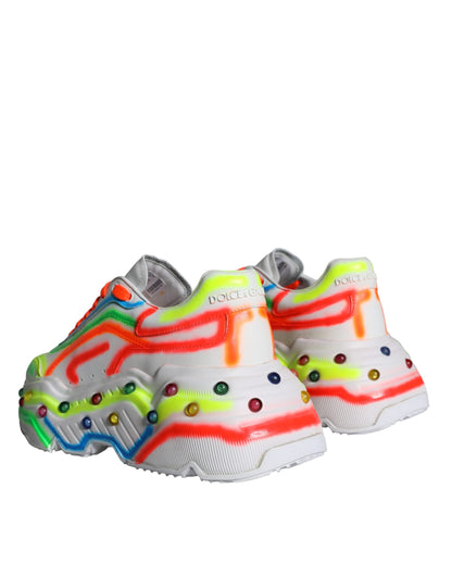 Dolce & Gabbana Multicolor Daymaster LED Lighted Sneaker Shoes