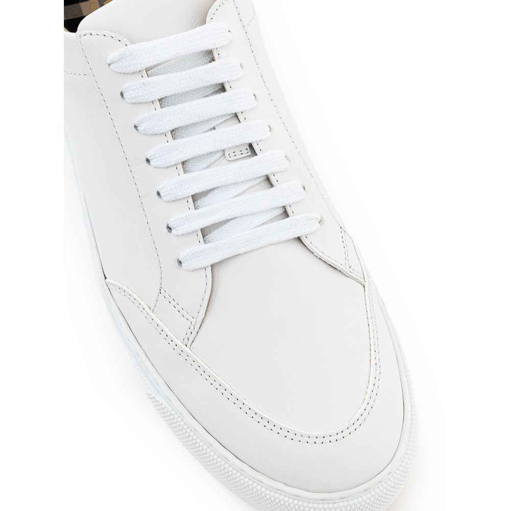 Burberry White Leather Sneaker