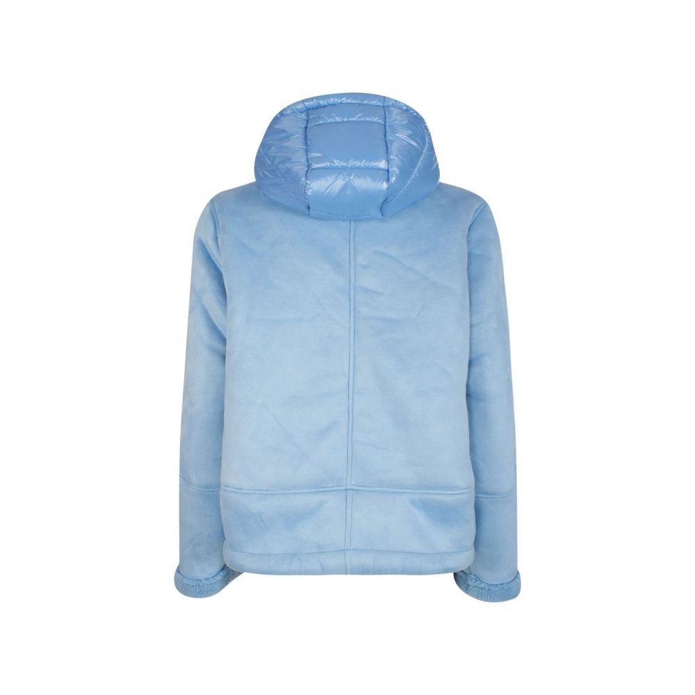 Yes Zee Light Blue Nylon Women's Jacket