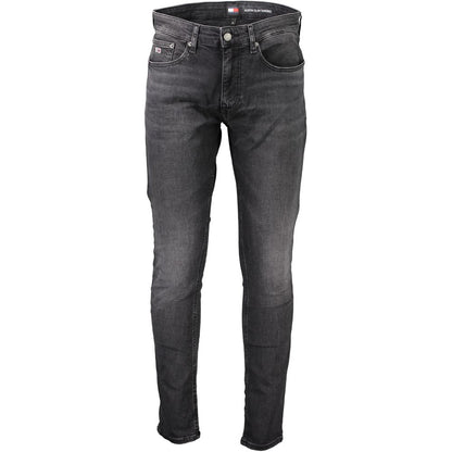 Tommy Hilfiger Black Cotton Jeans & Pant