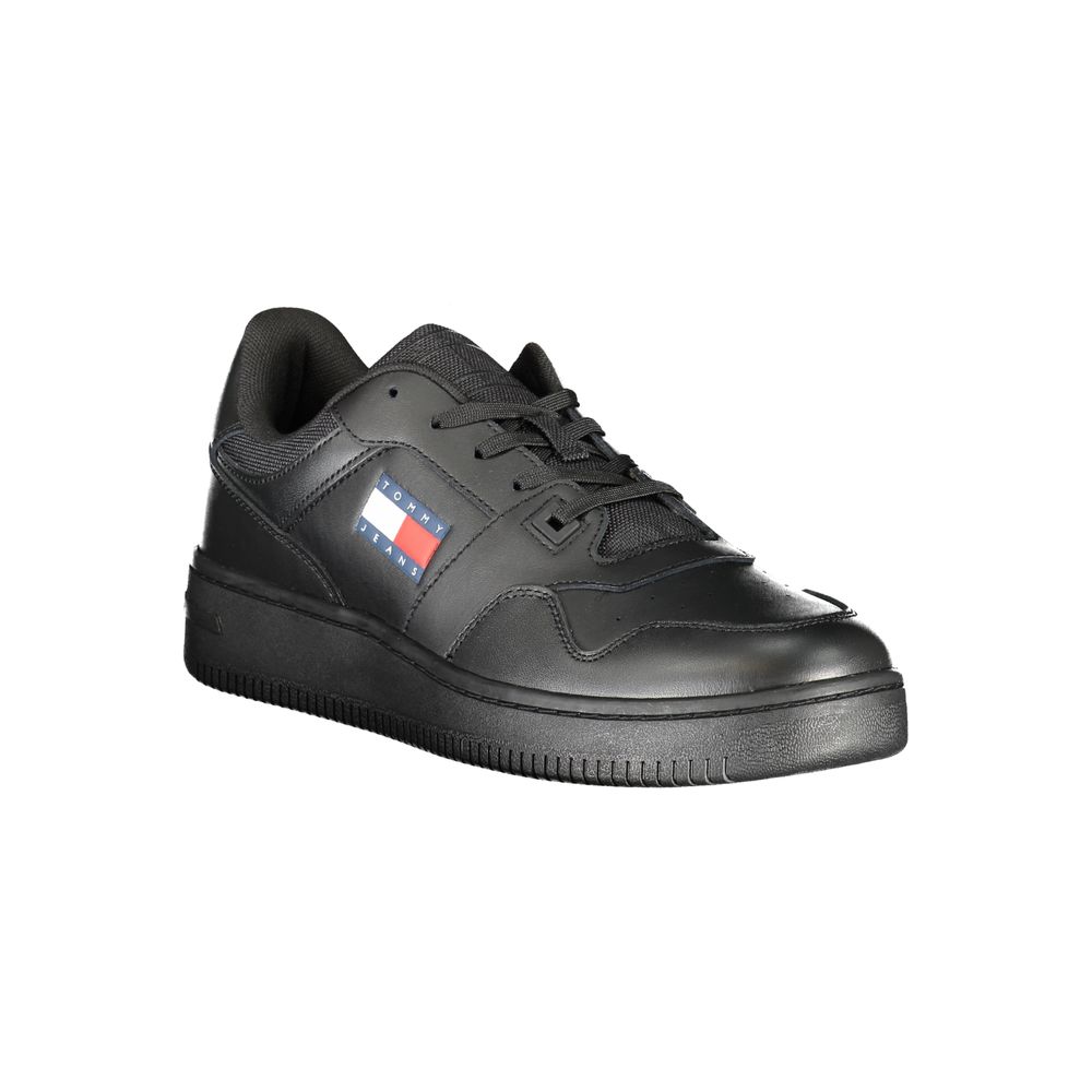 Tommy Hilfiger Black Polyester Sneaker