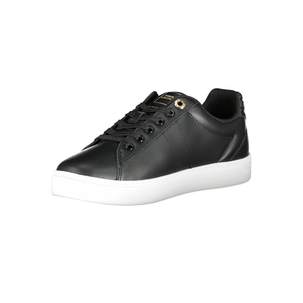 Tommy Hilfiger Black Polyester Sneaker