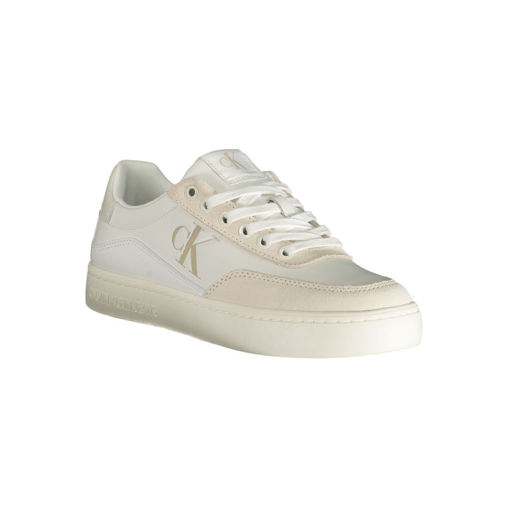 Calvin Klein White Polyester Sneaker