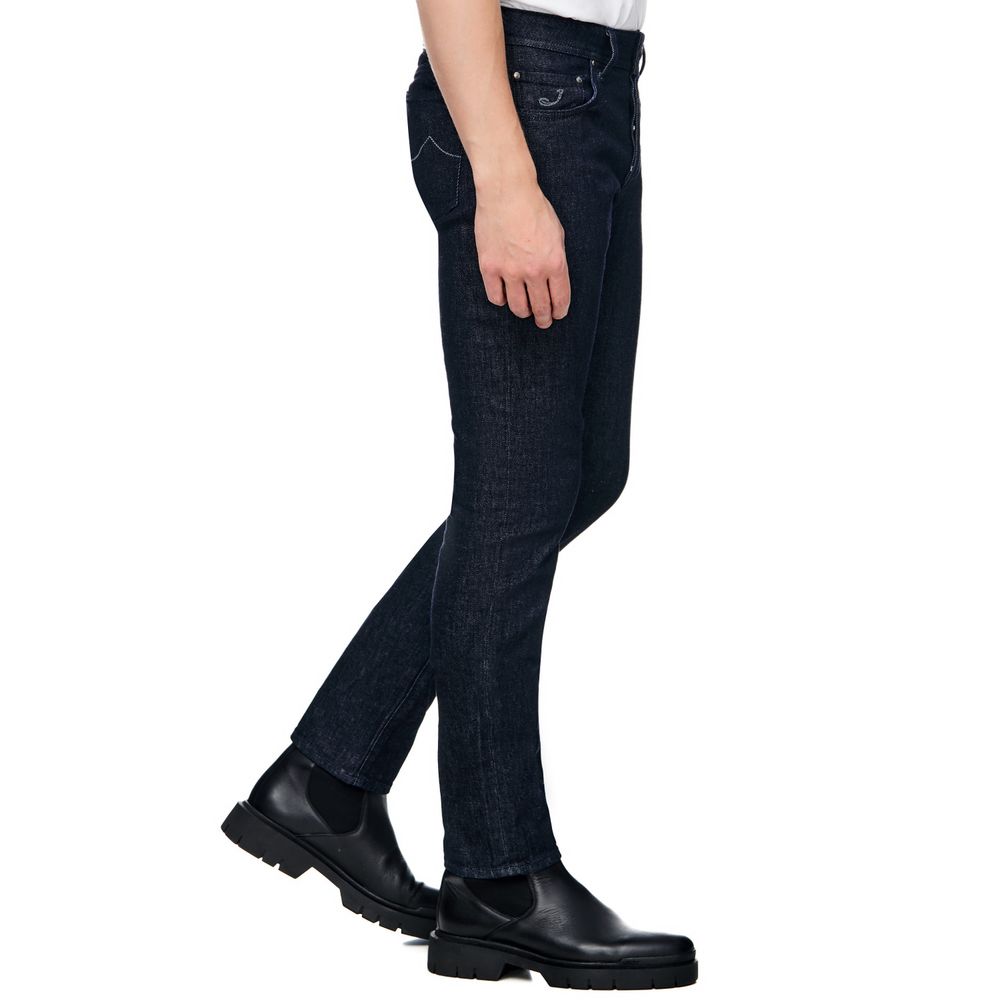 Jacob Cohen Blue Cotton Men Jeans