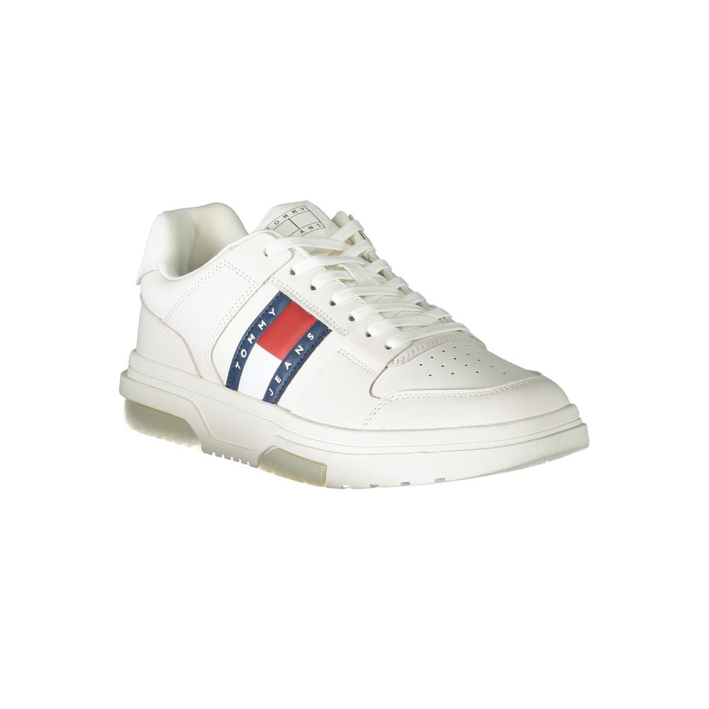 Tommy Hilfiger White Leather Men Sneaker