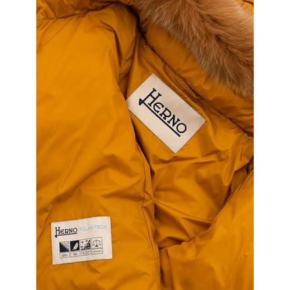 Herno Yellow Polyamide Jackets & Coat