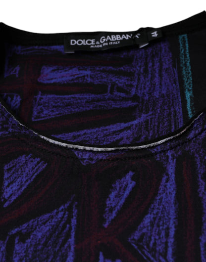 Dolce & Gabbana Multicolor Graphic Print Cotton T-shirt