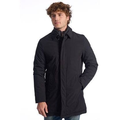 Baldinini Trend Black Polyester Men Jacket