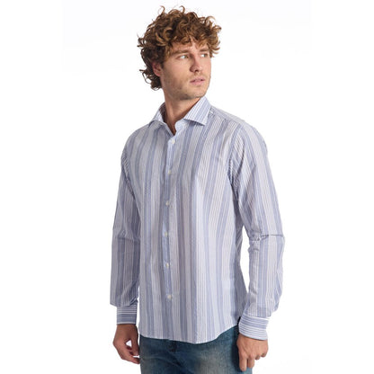 Baldinini Trend Light Blue Cotton Shirt