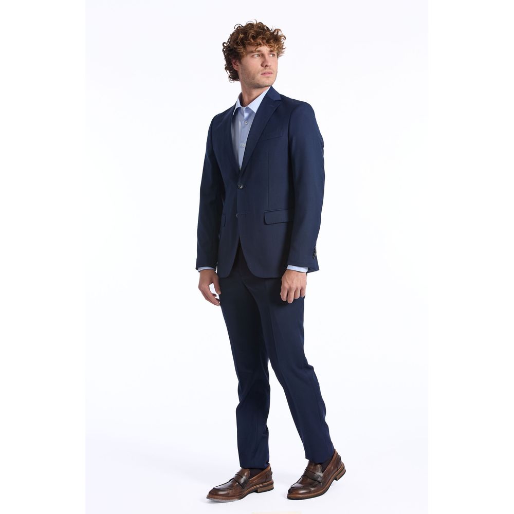 Baldinini Trend Blue Wool Suit