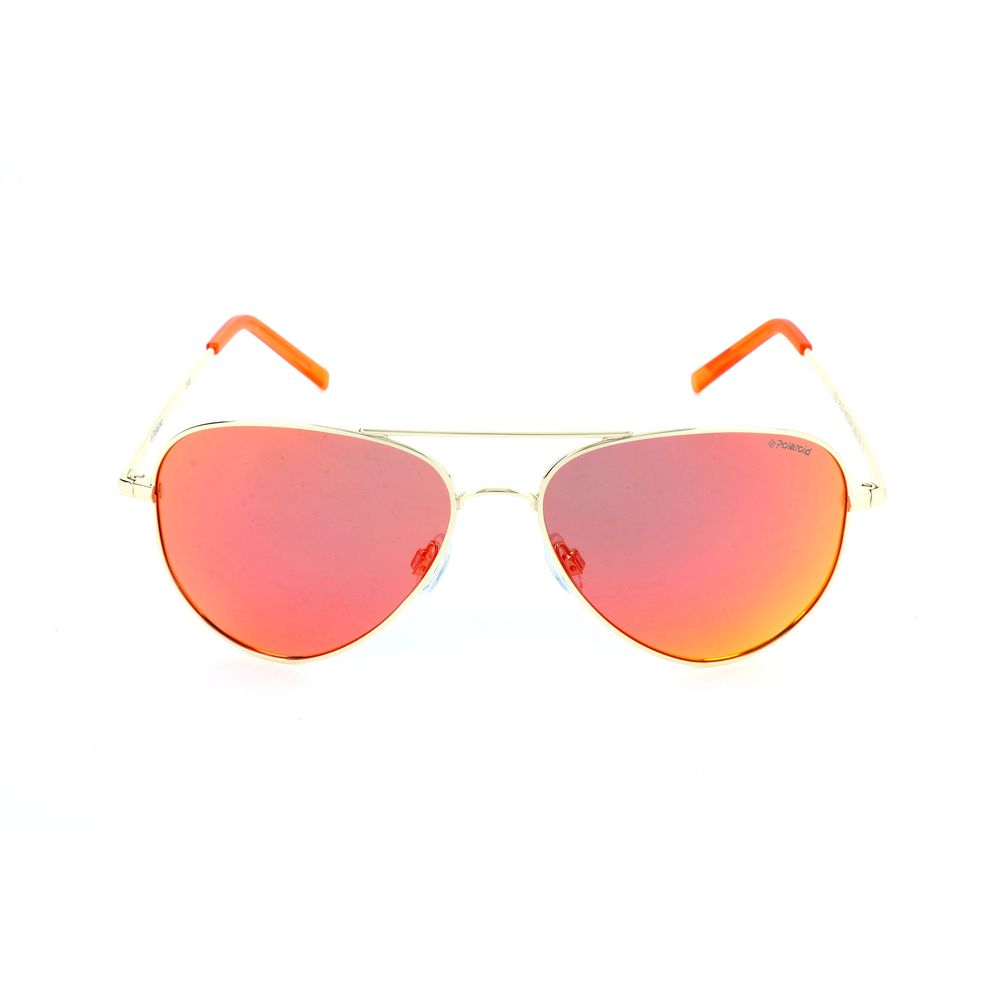 Polaroid Gold Metal Sunglasses