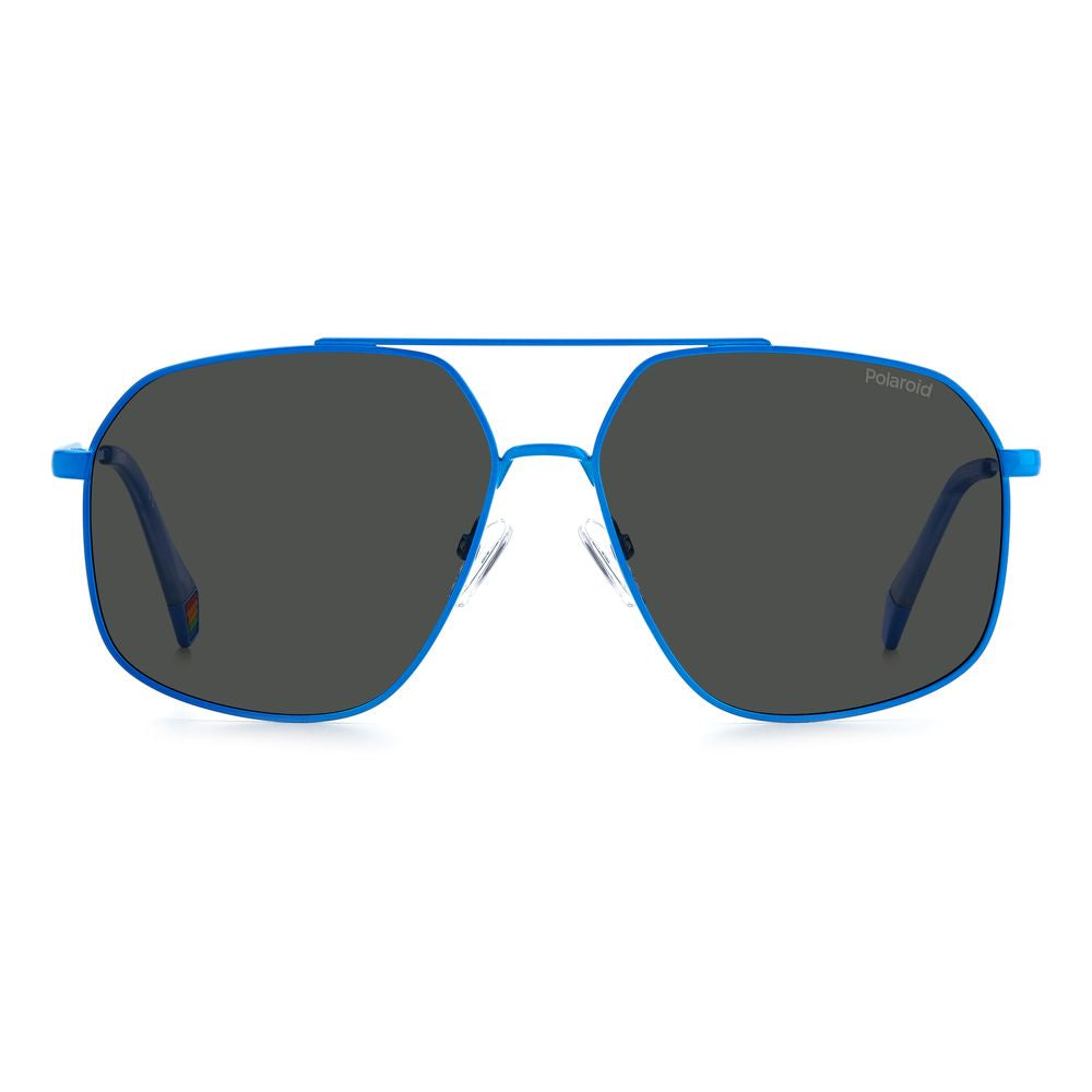 Polaroid Blue Stainless Steel Sunglasses