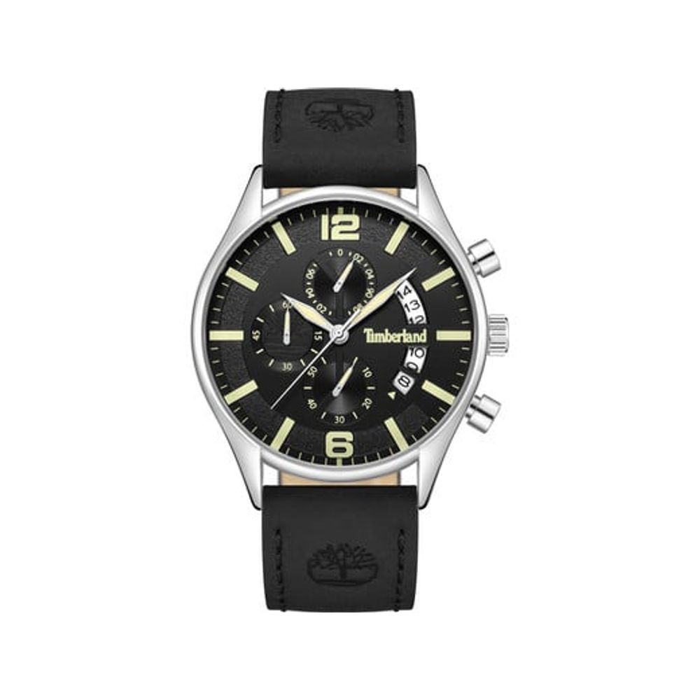 Timberland Black Leather Watch