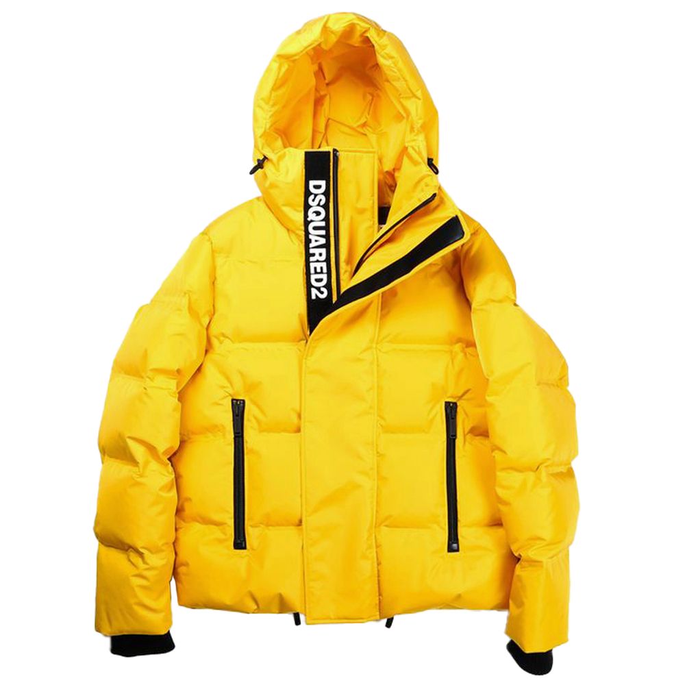 Dsquared² Yellow Nylon Men Jacket