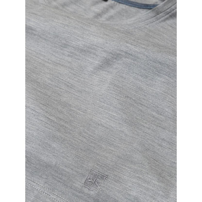 Corneliani Gray Silk T-Shirt