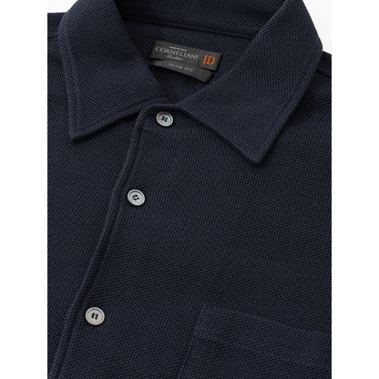 Corneliani Blue Cotton Shirt