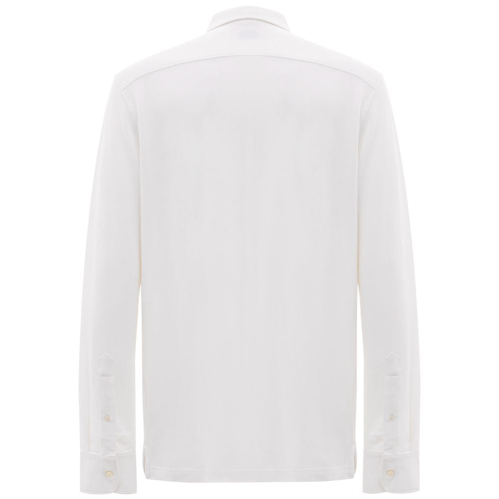 Corneliani White Cotton Shirt