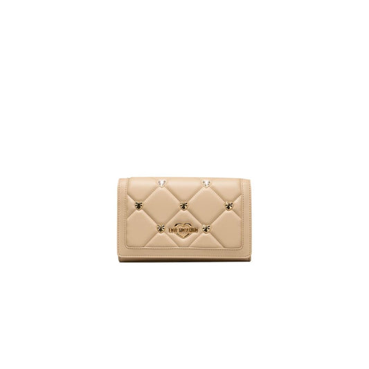 Love Moschino Beige Polyethylene Women Crossbody