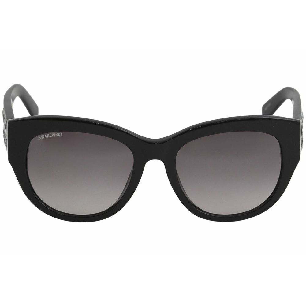 Swarovski Black Plastic Sunglasses