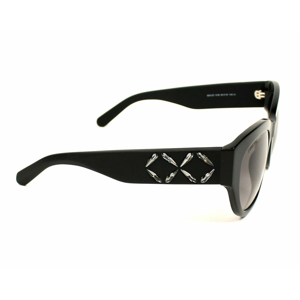 Swarovski Black Plastic Sunglasses