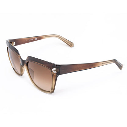 Swarovski Brown Plastic Sunglasses