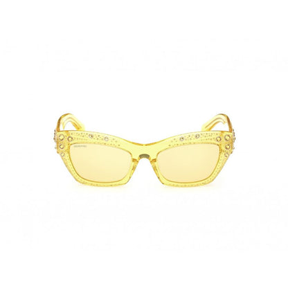 Swarovski Yellow Plastic Sunglasses