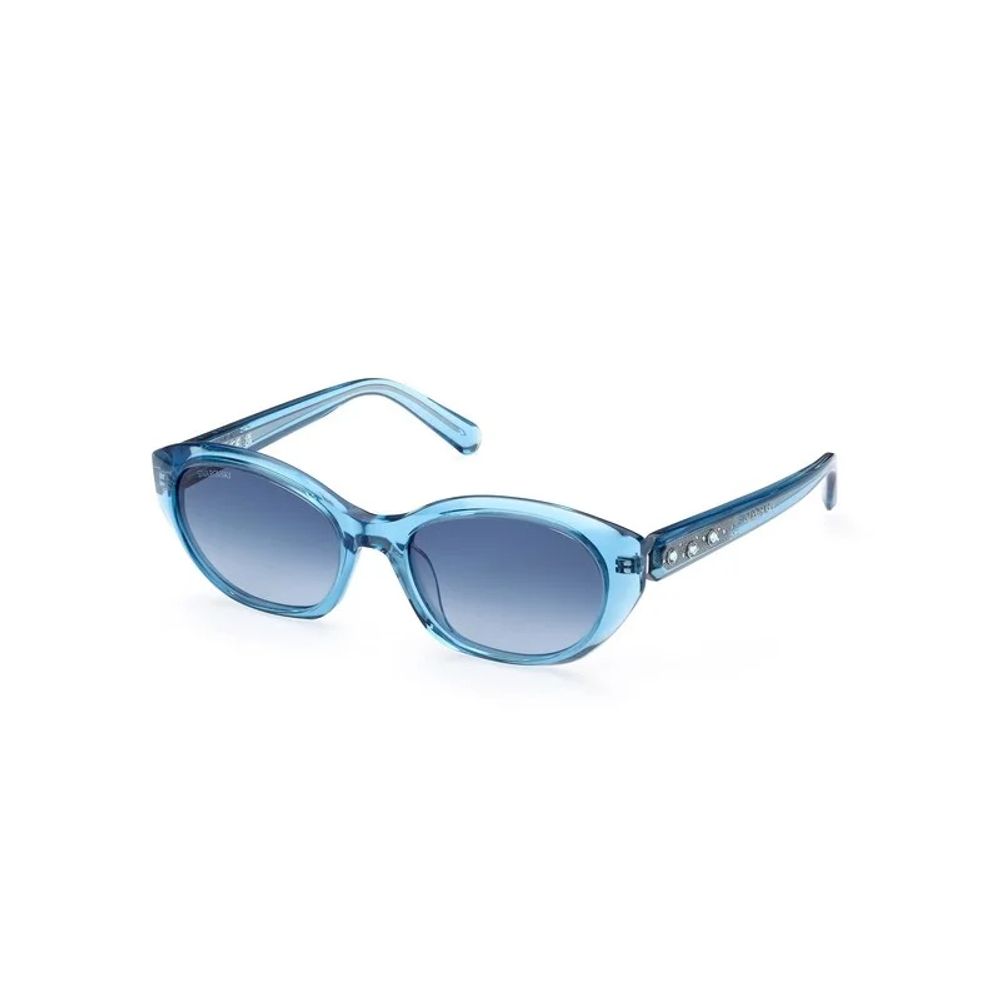 Swarovski Blue Plastic Sunglasses