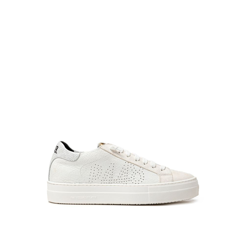 P448 White Leather Sneaker