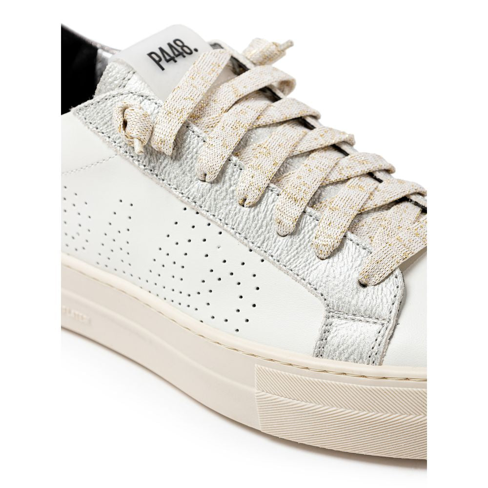 P448 White Leather Sneaker