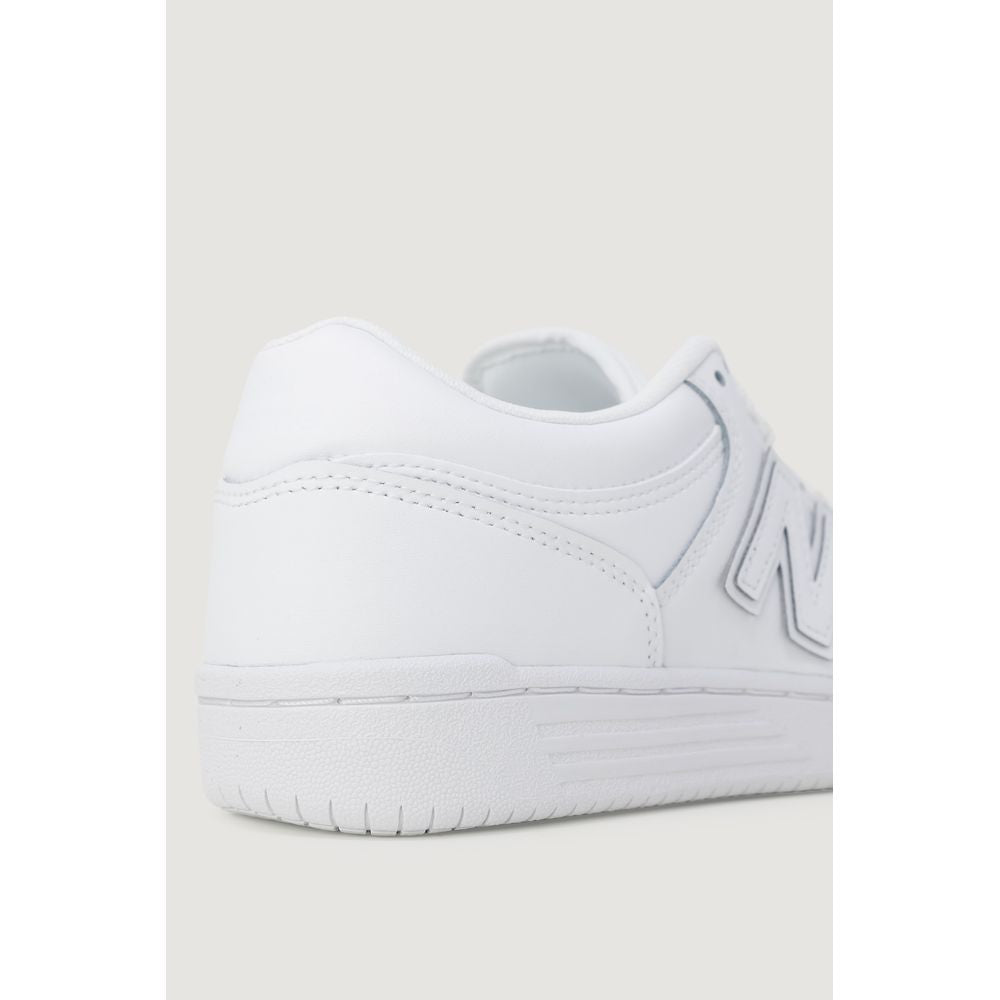 New Balance White Synthetic Leather Sneaker