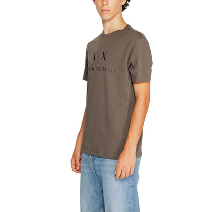 Armani Exchange Green Cotton T-Shirt