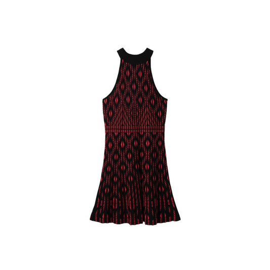 Desigual Red Viscose Dress