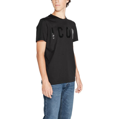 Icon Black Cotton T-Shirt